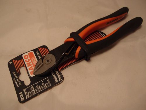 Bahco by snap on 2213-8 angled head high leverage diagonal cutting pliers wire for sale