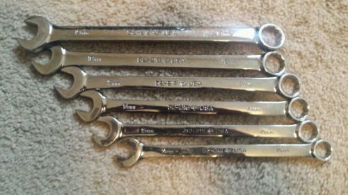 6Pc Armstrong Combo Wrench Set!! Used. Vintage. USA MADE. 19MM-14MM!!