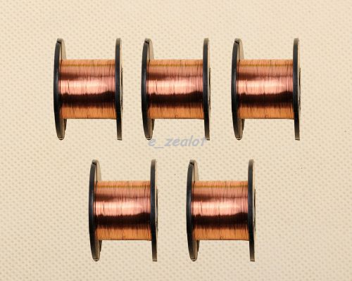 5pcs new 0.1mm copper solder soldering ppa enamelled reel wire for sale