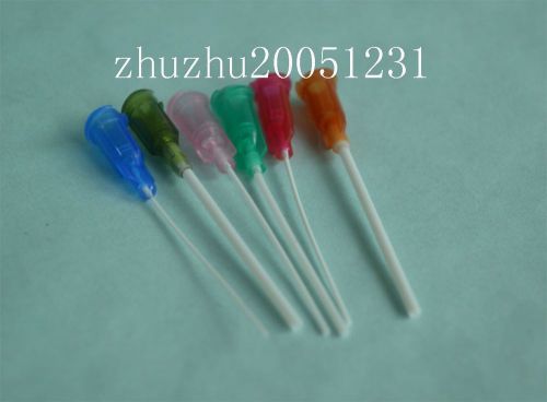 100 pcs 1.5&#034;  14Ga-25Ga PP Blunt flexible syringe needle tips