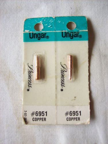 Ungar  #6951 Copper Princess Soldering Tip New in Package - Pair - New old Stock