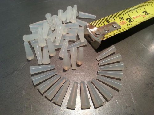 Silicone tapered plugs for powder coating -  (50 piece kit) 1/4&#034;x1/8&#034;x 3/4&#034; lg for sale