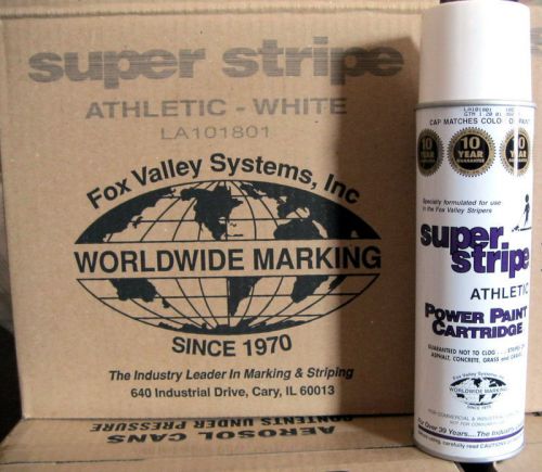 Qty: 24 cans,Fox Valley Super Stripe Athletic Line Marking Powder Paint