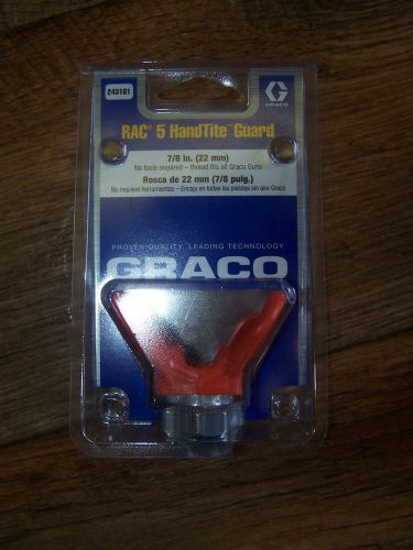 Graco Rac 5 Handtite Guard Tip Guard 7/8&#034; Thread # 243161 New