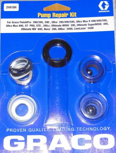 244194 NEW OEM airless Graco Packing Kit, STX, 390, Ultra 395, 495, 595 Seals