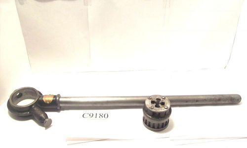 Toledo threading co. pipe threader ratchet  no. 11 w/ 1/4&#034; die head lot c9180 for sale