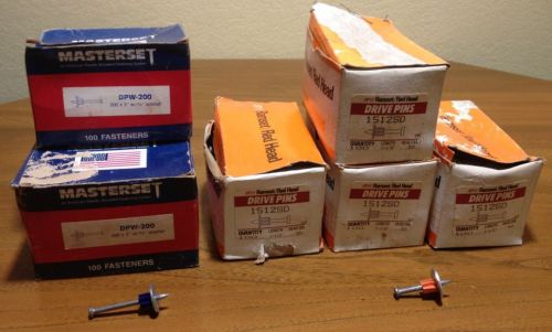 Ramset Red Head Masterset Drive Pins 1 1/2&#034; 2&#034; Nails Powder Actuated Tool LOT