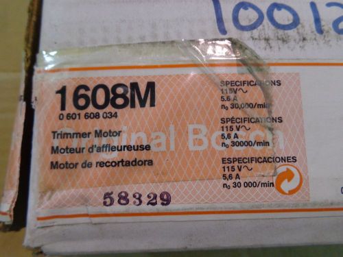 BOSCH 1608M TRIMMER ROUTER MOTOR, NEW IN ORIGINAL PACKAGING W/ WRENCHES  MANUAL