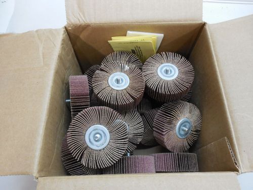 Norton r369 3&#034; x 1&#034; x 1/4 - 20 flapwheels 60 grit box of 20 / 69957394195 for sale