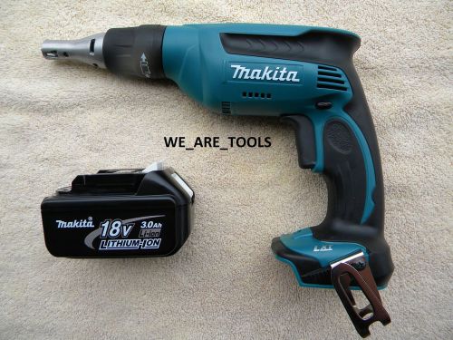Makita 18v lxsf01 cordless drywall drill screwdriver, bl1830 battery 18 volt lxt for sale