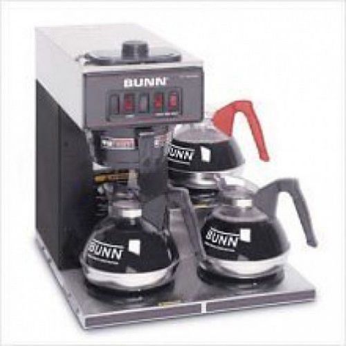 Bunn VP17-3 Black Pourover Coffee Machine 3 lower warmers   13300.0013
