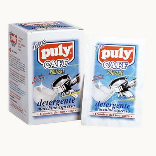 New puly caff plus espresso machine cleaner box of 10 packets for sale