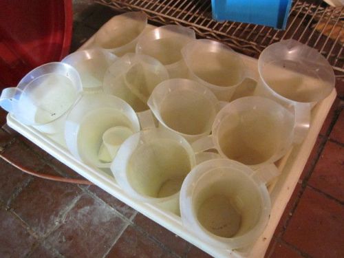 LOT OF 12 PLASTIC BEVERAGE PITCHERS 60OZ - MUST SELL! SEND ANY ANY OFFER!