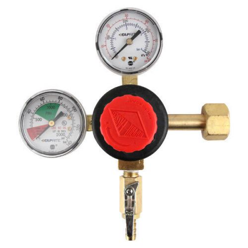 High Performance Draft Beer Double Gauge CO2 Regulator - Polycarbonate Bonnet