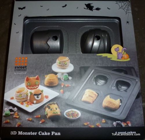 Sweet creation halloween 3d monster cup cake pan by good cook for sale