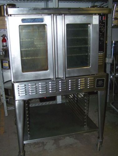 Blodgett single stack convection oven, on casters, under shelf w/sheet pan rack for sale