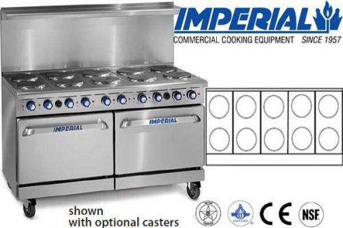 IMPERIAL RESTAURANT RANGE 60&#034; W/ TWO 26&#034; STANDARD OVENS ELECTRIC MODEL IR-10-E