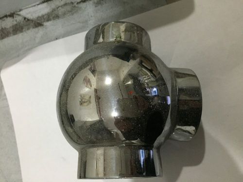 Sneeze Guard Ball Fitting for 2&#034; Pipe (90 degree 3 way &#034;T&#034;)