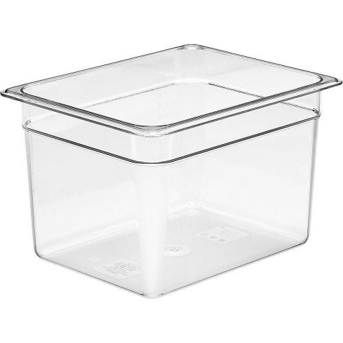 Cambro 1/2 gn food pan, 8&#034; deep, 6pk clear 28cw-135 for sale