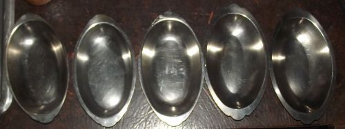 5 LION GENERAL BENTLEY STAINLESS 28-8 &amp; 18-8 OVAL 9 X 5 OVEN RAMIKEN INSERTS