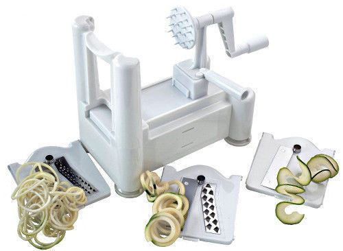 Professional Kitchen Tri Blade Vegetable Spiralizer Slicer Machine Mandolin NEW