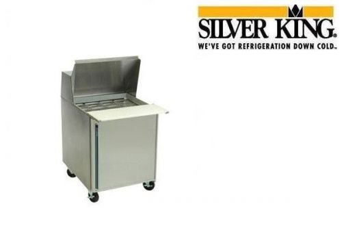 Silver king mega-top prep table 27&#034; front breathing 12 pan model skp2712-c2 for sale
