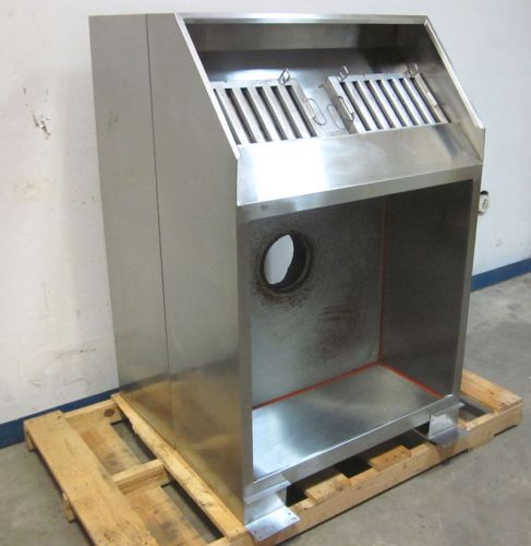 Stainless Steel Restaurant Oven Ventilation Vent Hood Industrial Baffles