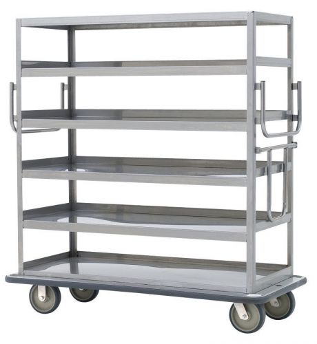 Metro mq-609f queen mary banquet service cart with 6 flat shelves for sale