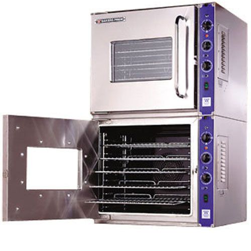 Bakers coc-e2 convection oven, electric, half-size, double deck, cyclone series for sale