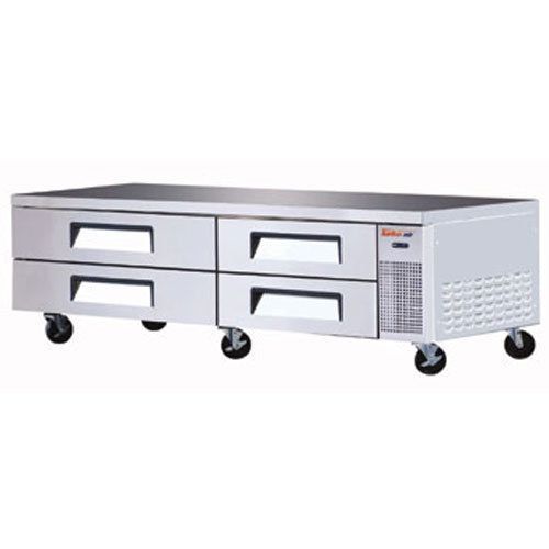 Turbo tcbe-82sdr refrigerated chef base, 4 drawers, 83-5/8&#034; length, accomodates for sale