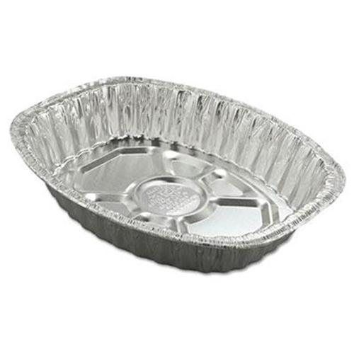 Handi-foil® aluminum roasting container, oval, 17 11/16 x 14 7/16 x 3 1/4, 25/ca for sale