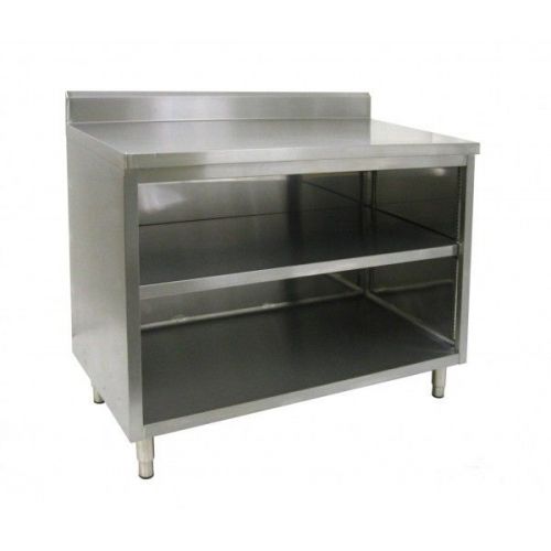 Stainless Steel Enclosed Work Table  W 4&#034; Rear Upturn 30&#034;Wx60&#034;Lx35&#034;H CTN-P3060