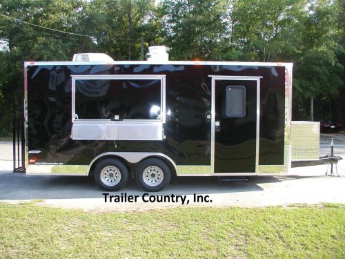 New 8.5x18 8.5 x 18 enclosed concession food vending bbq trailer for sale