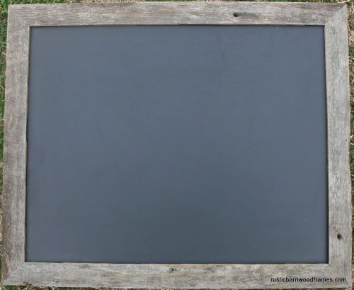 18x24 Rustic Reclaimed Barn Wood Framed Barnwood Chalk Chalkboard Black Board