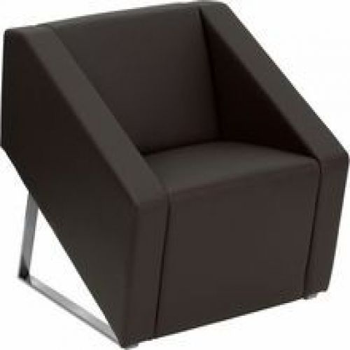 Flash Furniture ZB-SMART-BROWN-GG HERCULES Smart Series Brown Leather Reception