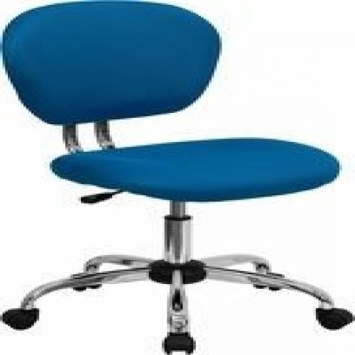 Flash Furniture H-2376-F-TUR-GG Mid-Back Turquoise Mesh Task Chair