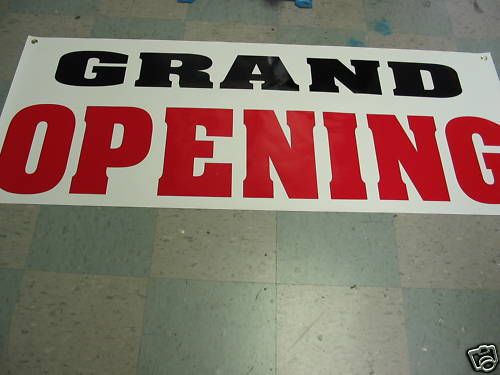 GRAND OPENING All Weather Banner Sign XL 4 NEW Business Now OPEN