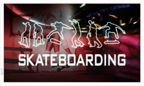 ba709 Skateboard Training NR Beer Bar Banner Shop Sign