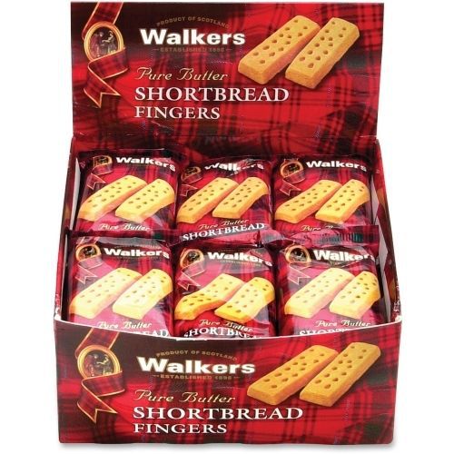 Shortbread Cookies, 2/Pack, 24 Packs/Box