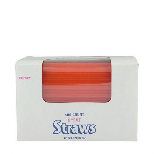WNA Comet West 8 Inch Red straws (Case of 2400)