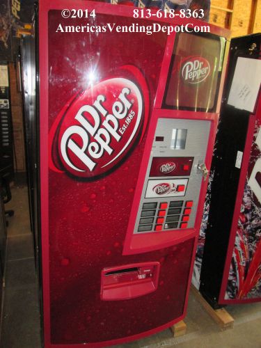 Dixie narco 501e can &amp; bottle soda machine ~ dr. pepper hvv ~ 180 day warranty!! for sale