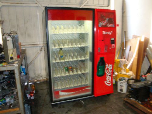 Dixie Narco Glass Front Vendor Vending Machine Coca Cola