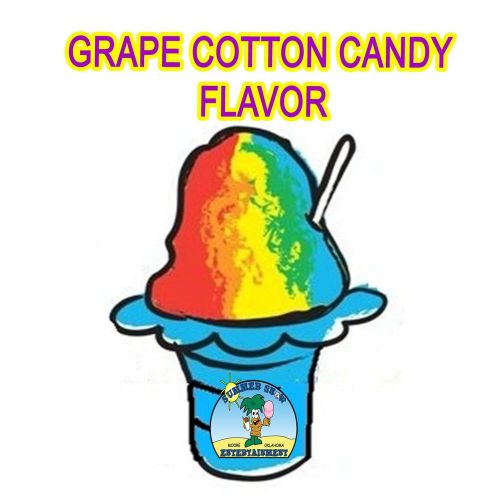 GRAPE COTTON CANDY SYRUP MIX SHAVED ICE /SNOW CONE Flavor GALLON CONCENTRATE #1