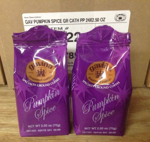 GAVINA Pumpkin Spice SPECIALTY GROUND COFFEE 24X2.50 OZ