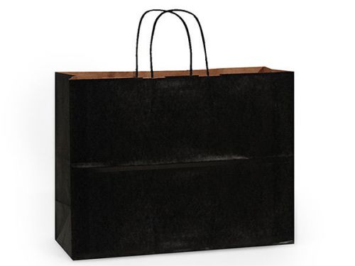 Black Paper Shopping Bag 5 Large VOGUE 16 x 6 x 12 Retail Merchandise