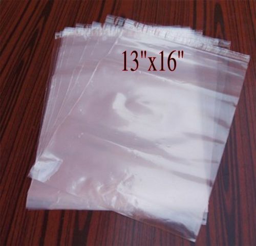 NEW 500 Adhesive Resealable 13X16&#034;Clear Plastic Cellophane Bag/Packagi