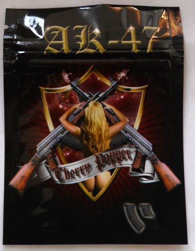 50* ak47 empty tiny mylar ziplock bags (good for crafts incense jewelry) for sale