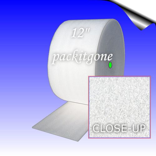 1/8&#034; x 12&#034; wide packing foam - one 50 ft roll - packitgone item f850 for sale