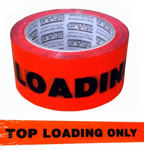 Top Loading Only Packing Tape 50m Roll Fluoro Orange.  35827