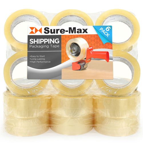 18 rolls clear packaging packing tape box shipping 2&#034; 2.0 mil 110 yd 330&#039; for sale
